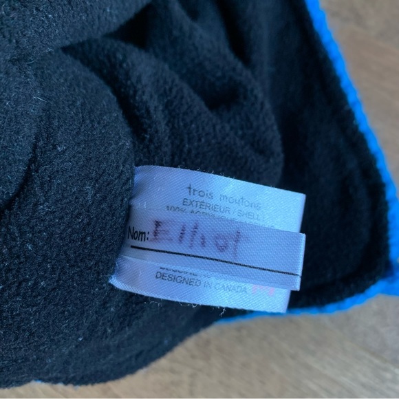 3/$10 TROIS MOUTONS Toddler boy winter hat 12-24m - Picture 3 of 4